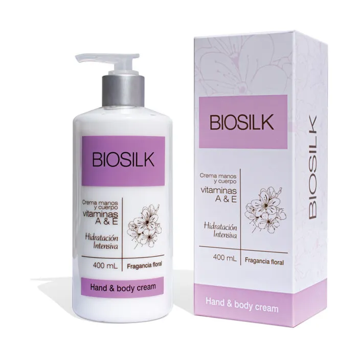 Biosilk Crema de Manos y Cuerpo Fragancia Floral 400ml bs11