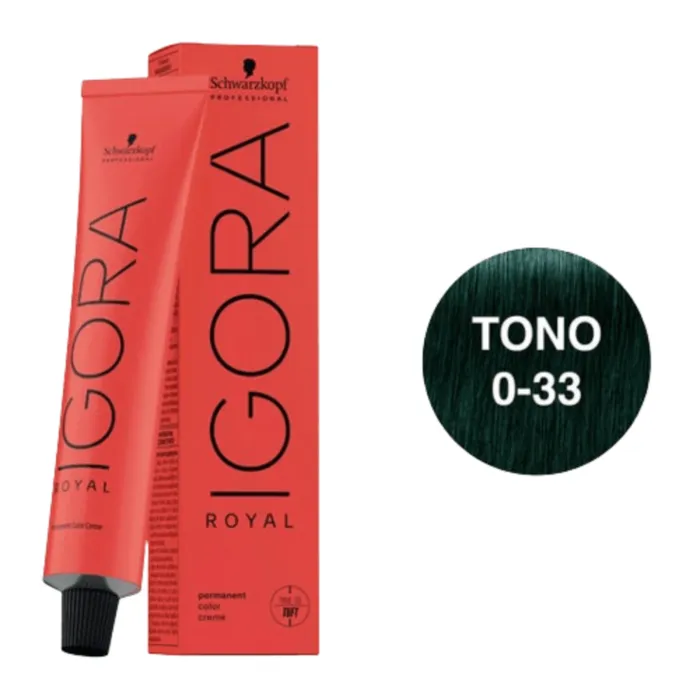 Tinte Igora Royal 0-33 Contentrado Antirojo IR033