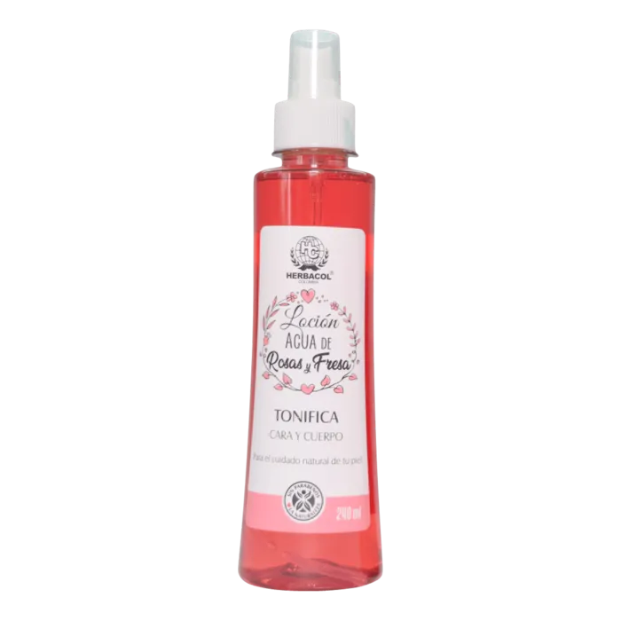 Locion de Agua De Rosa y Fresa X240Ml HER58