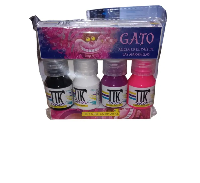 Kit Color Pintura Corporal Gato 30 ml TIK20