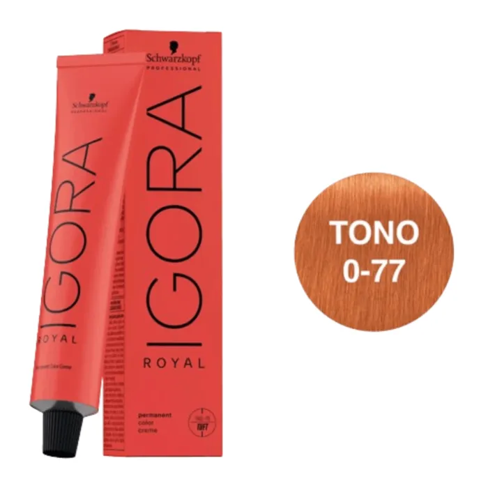 Tinte Igora Royal 0-77 Concentrado Cobre IR077