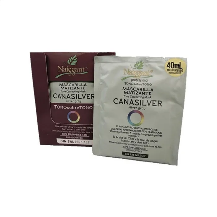 Naissant Mascarilla Matizante Canasilver, Caja X12 NA54