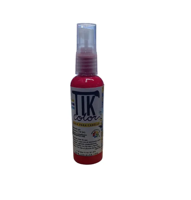 TIK COLOR PINTURA LIQUIDA PARA CABELLO ROJO NEÓN 60 ML PIN11