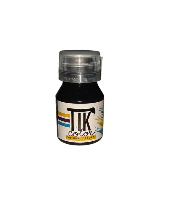 TIK COLOR PINTURA CORPORAL, NEGRO 30ML. TIK27