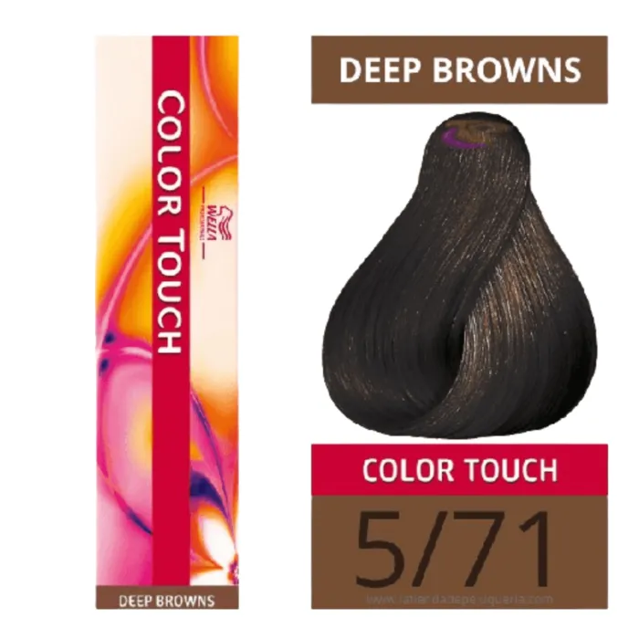 Tinte Color Touch 5-71 Castaño Claro Marron Ceniza CT571