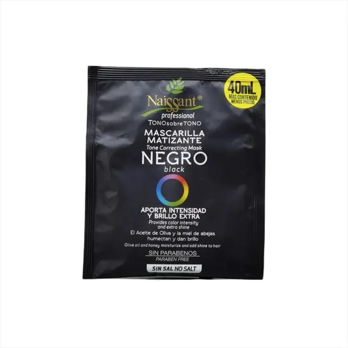 Naissant Mascarilla Matizante Negro Caja X 12 NA55