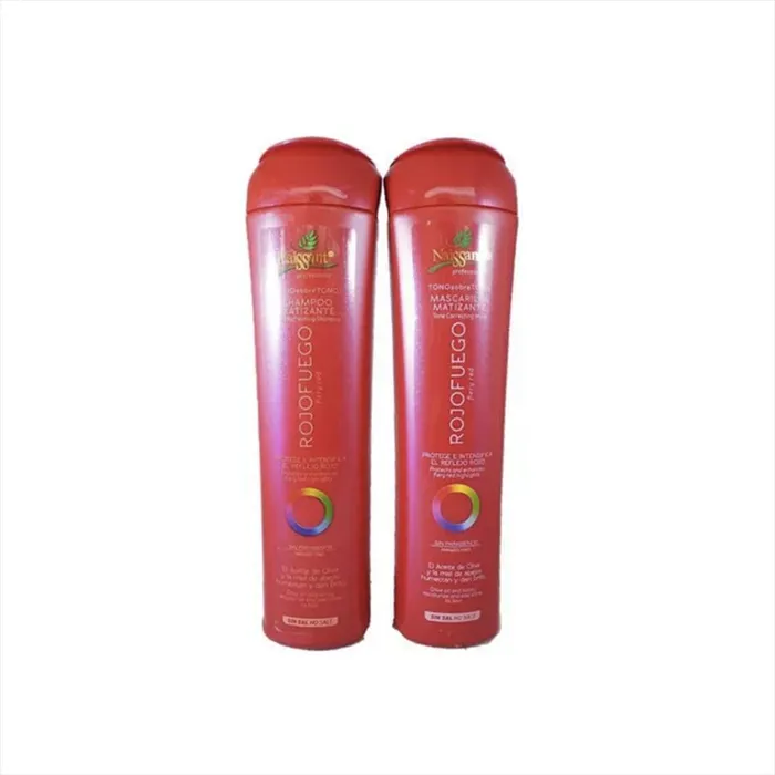 Naissant Kit Shampoo Y Mascarilla Matizante Rojofuego 300ml NA16