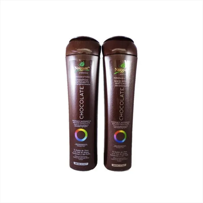 Naissant Kit Shampoo Mascarilla Matizante Chocolate 300ml NA21