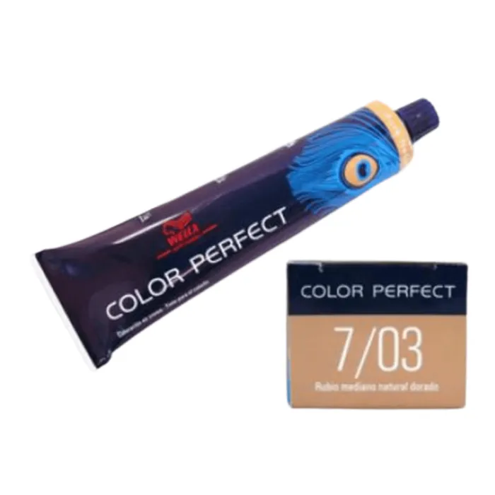 Tinte Color Perfect 7-03 Rubio Medio Natural Dorado CP703