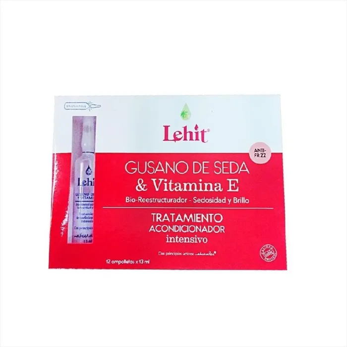 Lehit Gusano De Seda Y Vitamina E 12 Ampolletas 13ml LE14