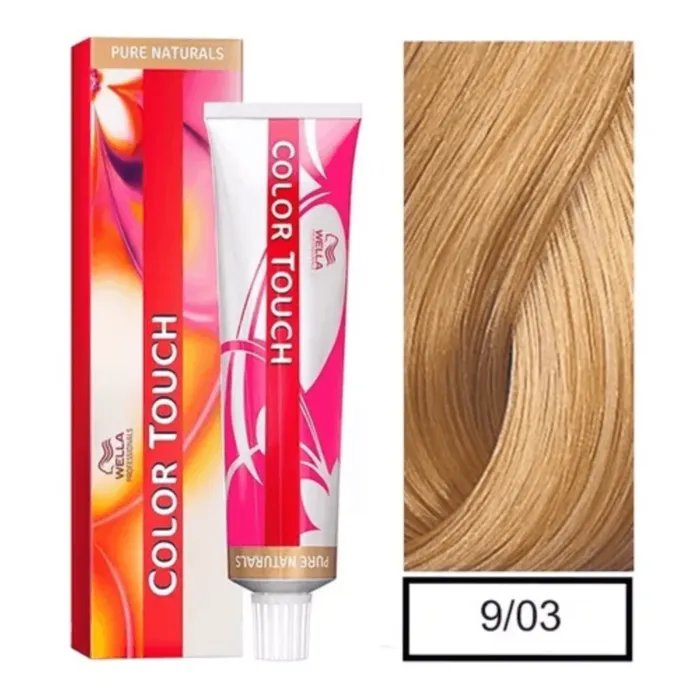 Tinte Color Touch 9-03 Rubio Extra Claro Natural Dorado CT903