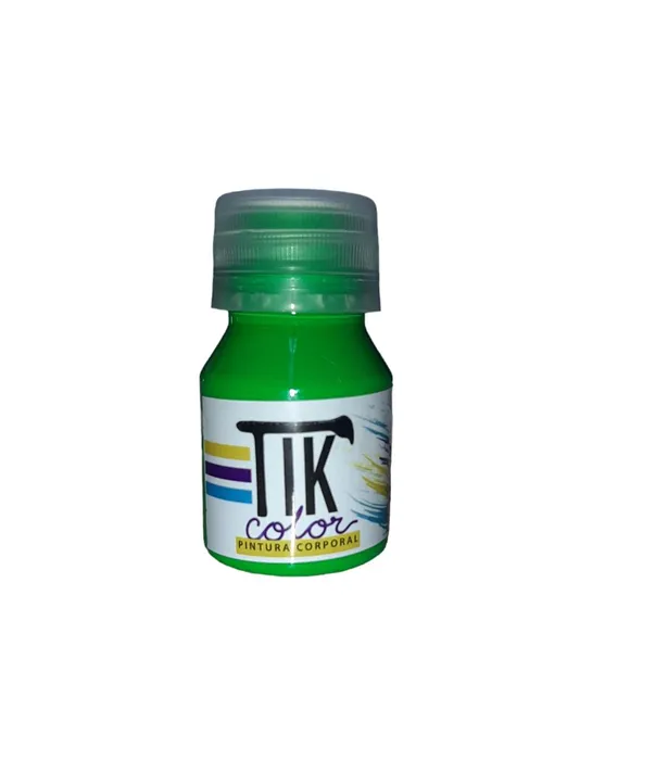 Tik Color Pintura Corporal verde Fluorescente PIN6