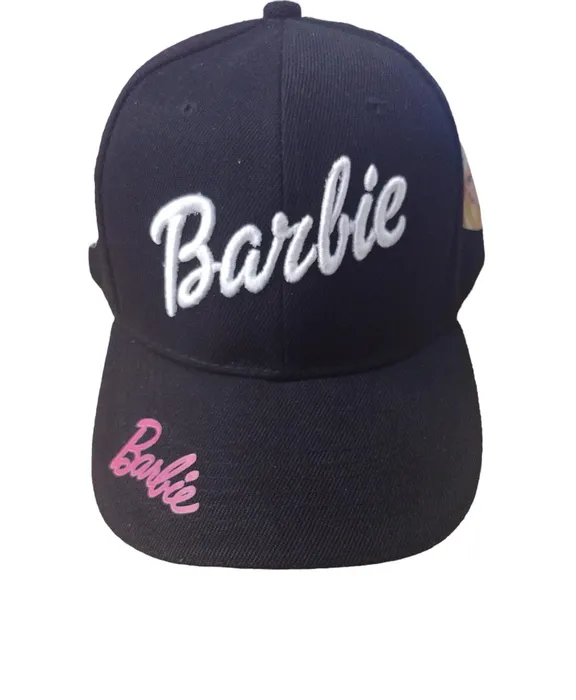 Gorra negra Bordada con blanco BAR03