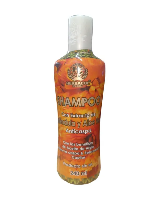 Shampoo con Extracto de Caléndula y Aloe Vera x 240 ml HER045