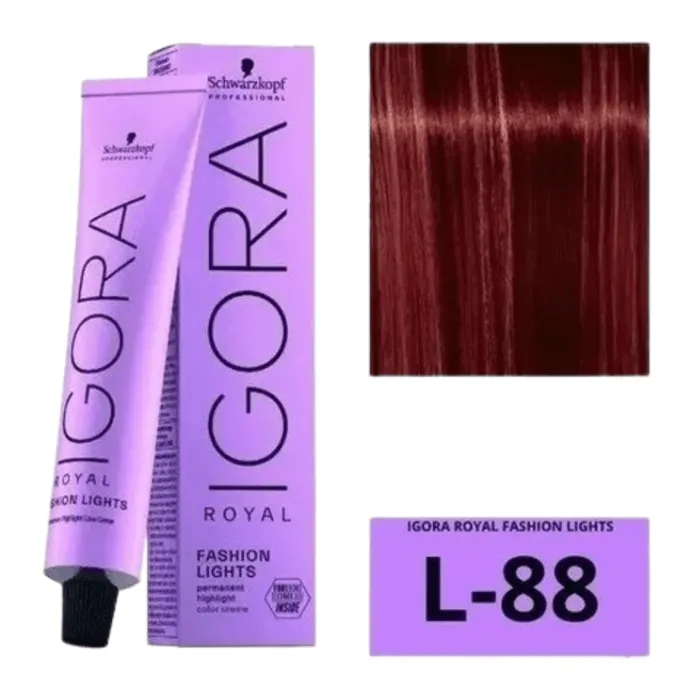 Tinte Igora Royal Fashion Lights L-88 Rojo Intenso IRL88