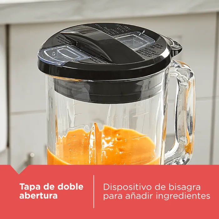 Licuadora Black+Decker Ice Crush roja, BL0876-1RDLA Licuadora Black+Decker trituradora hielo roja BL0876-1RDLA ICE CRUSH