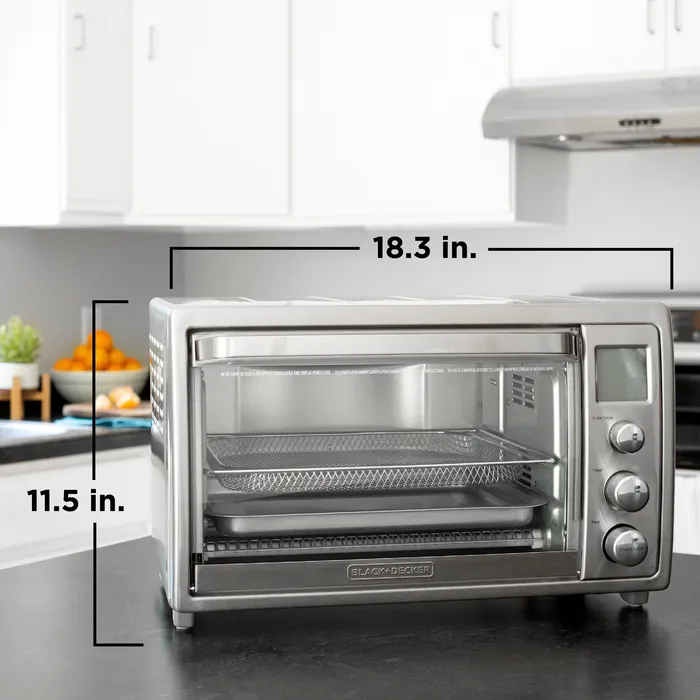 Horno Sin Precalentamiento Black+Decker 22 Litros TOD5035SS Horno sin precalentamiento Black+Decker, TOD5035SS