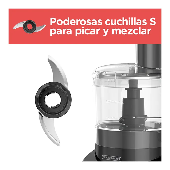 Procesador de Alimentos Black+Decker FP4200B Procesador de Alimentos Black + Decker FP4200B