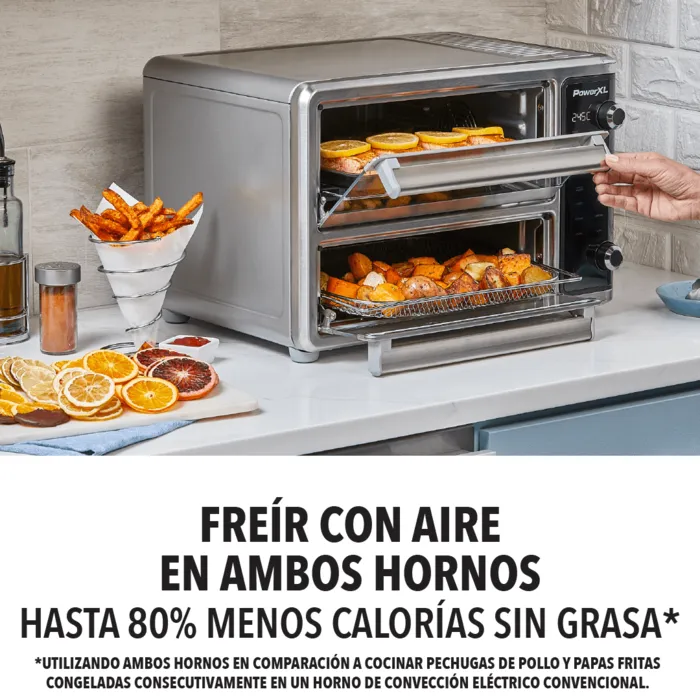 Doble horno y freidora PowerXL SMARTSYNX™, TO67D5-1SPLA