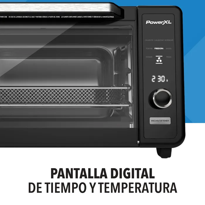 Horno-freidor-digital-PowerXL-extra-grande-8-funciones,-22L Horno freidor digital PowerXL extra grande 8 funciones, 22L