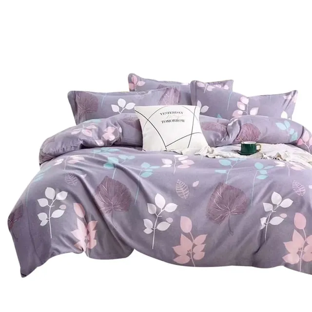 Duvet Estampado De Hojas Doble