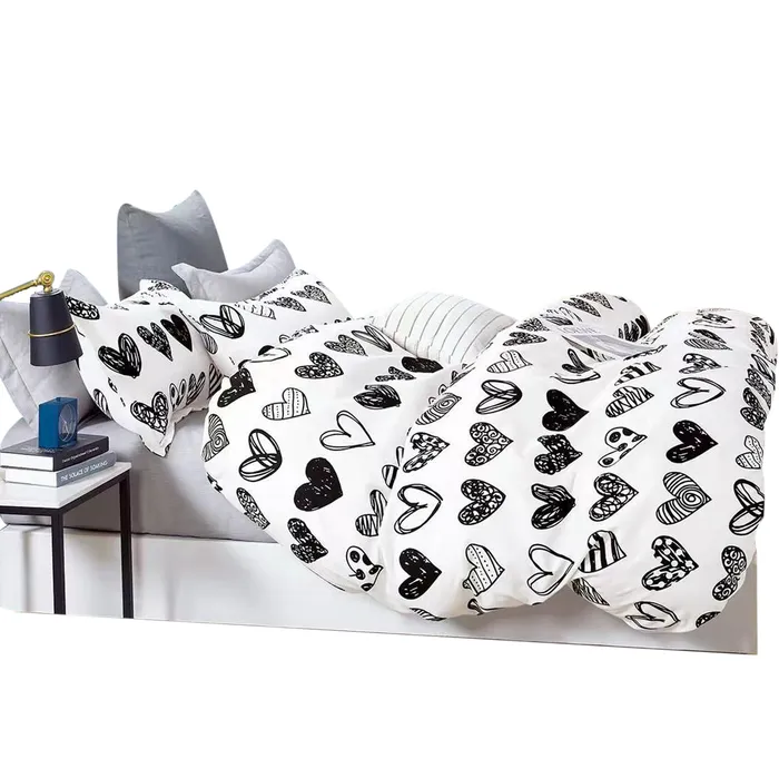 Duvet Estampado Black Heart Doble