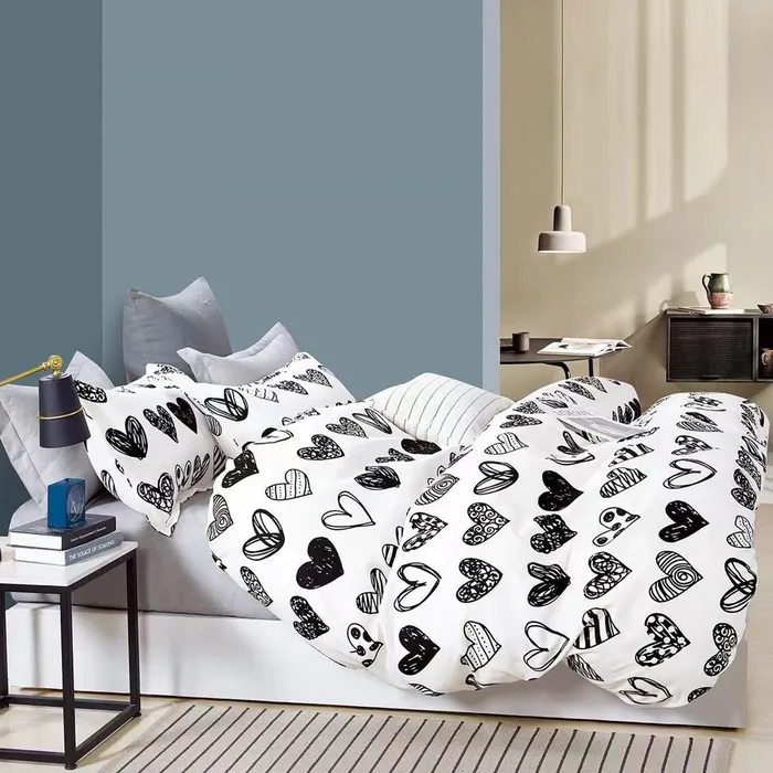 Duvet Estampado Black Heart Doble