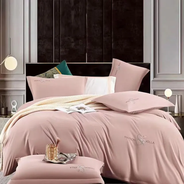 Duvet Tacto Suave Unicolor Rosado Queen