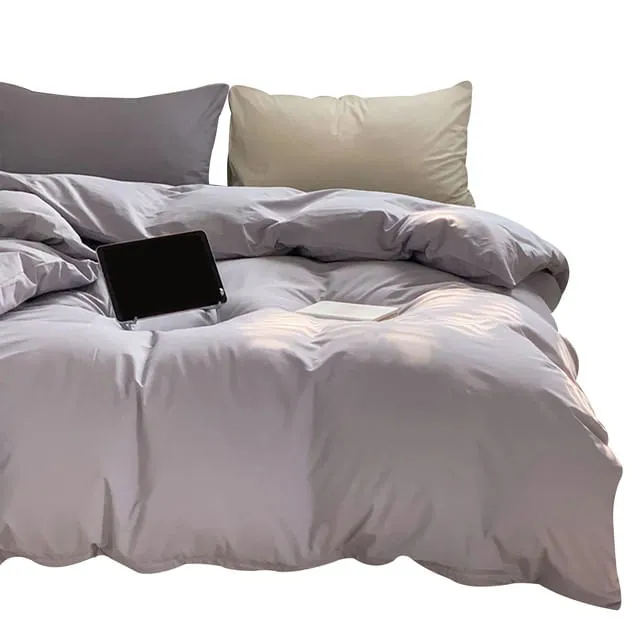 Duvet Bicolor Gris Plata