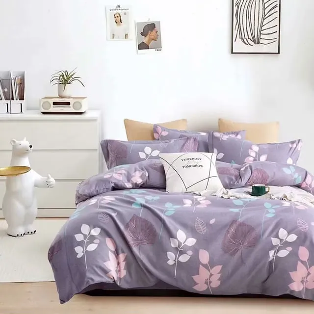 Duvet Estampado De Hojas Doble