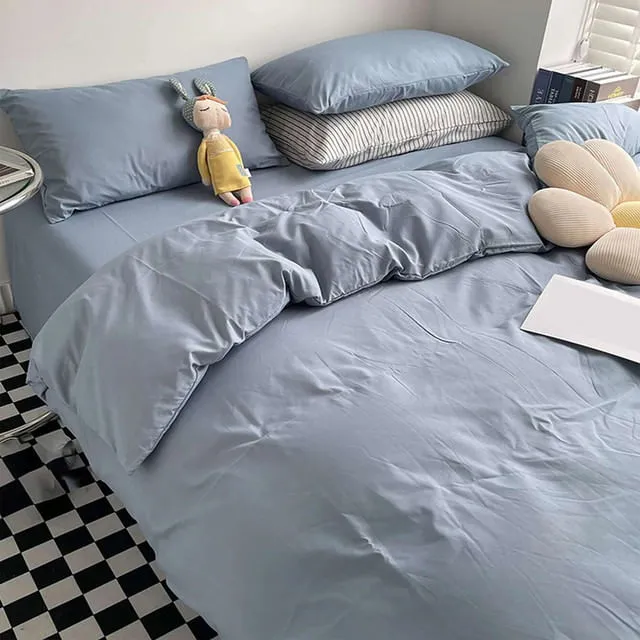 Duvet Bicolor Azul Gris