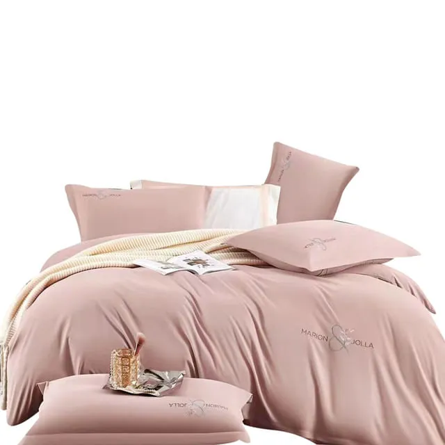 Funda Duvet Tacto Suave Unicolor Rosado Queen