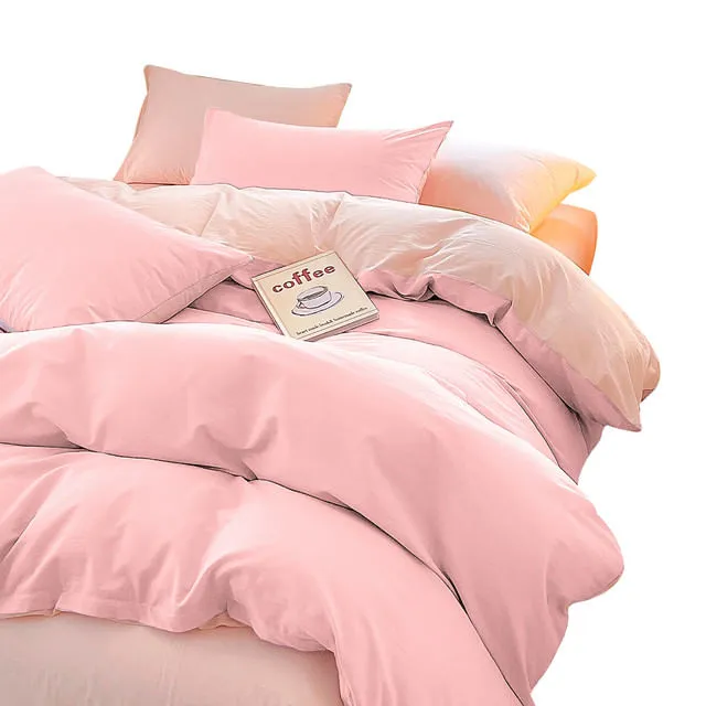 Duvet Bicolor Rosado / Palo de Rosa