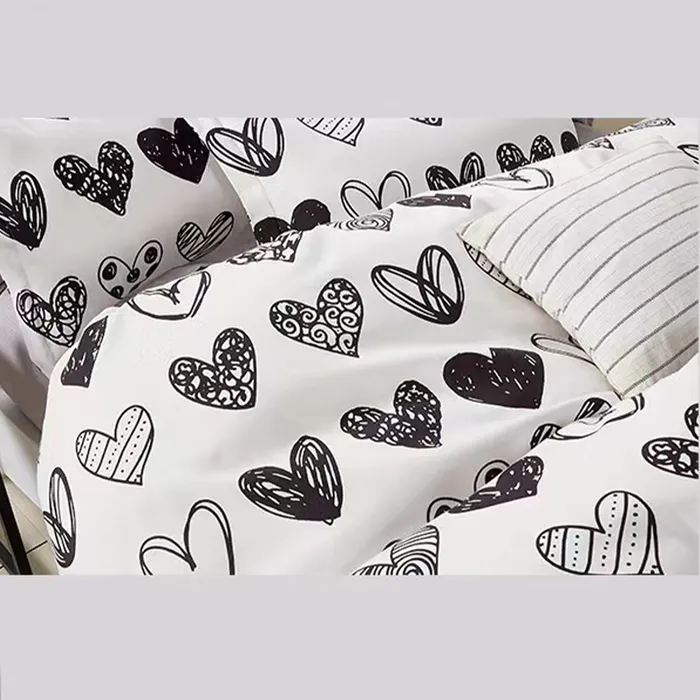 Duvet Estampado Black Heart Doble