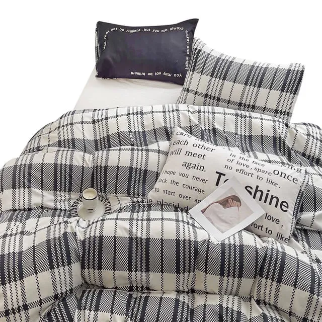 Duvet Estampado Cuadros Doble