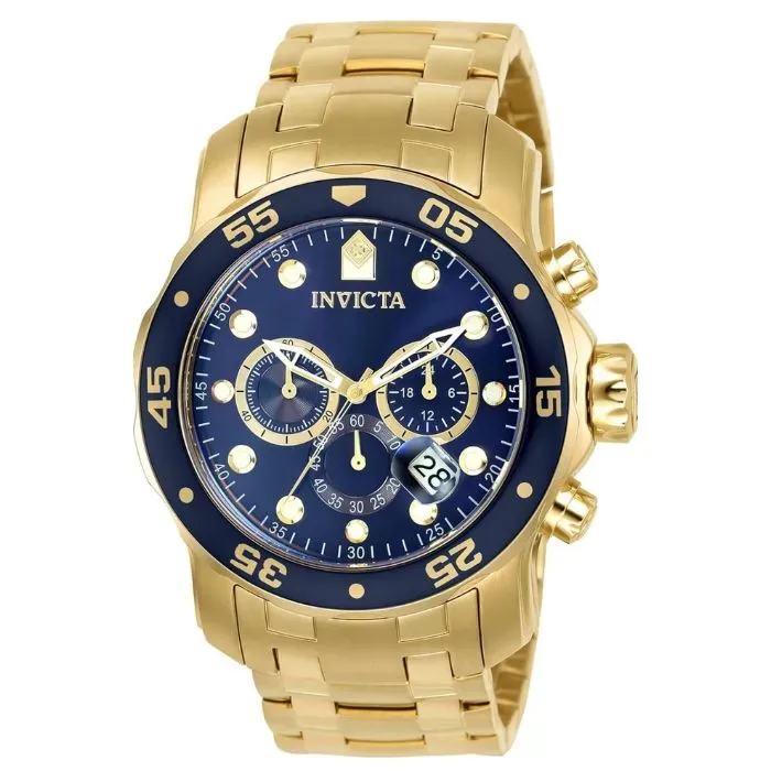 Reloj Invicta Pro Diver -26 0073  Cronógrafo De Cuarzo Con Correa De Acero Inoxidable,