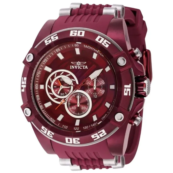 Invicta Speedway 40674 Reloj De Cuarzo Para Hombre, Rojo- Origina 