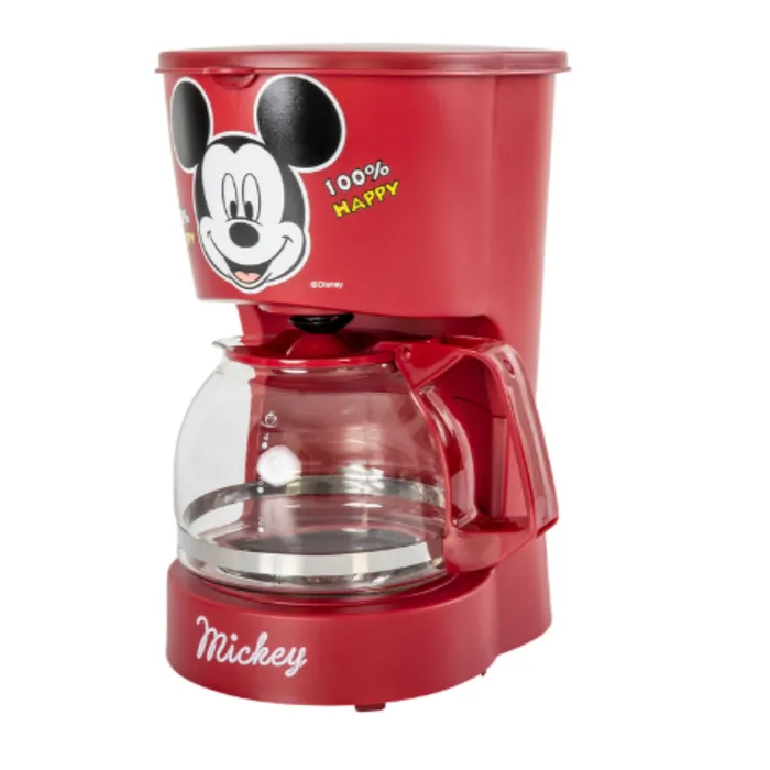 Cafetera Kalley 4 tazas Mickey Mouse de Disney Rojo