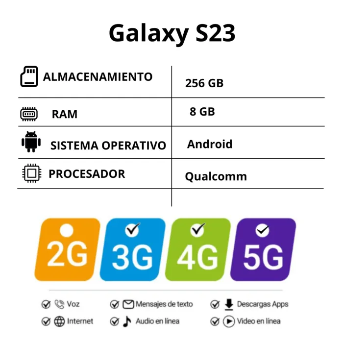 Celular Samsung Galaxy S23 256GB 5G Verde