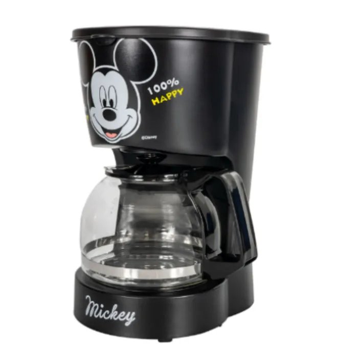 Cafetera Kalley 4 tazas Mickey Mouse de Disney Negro