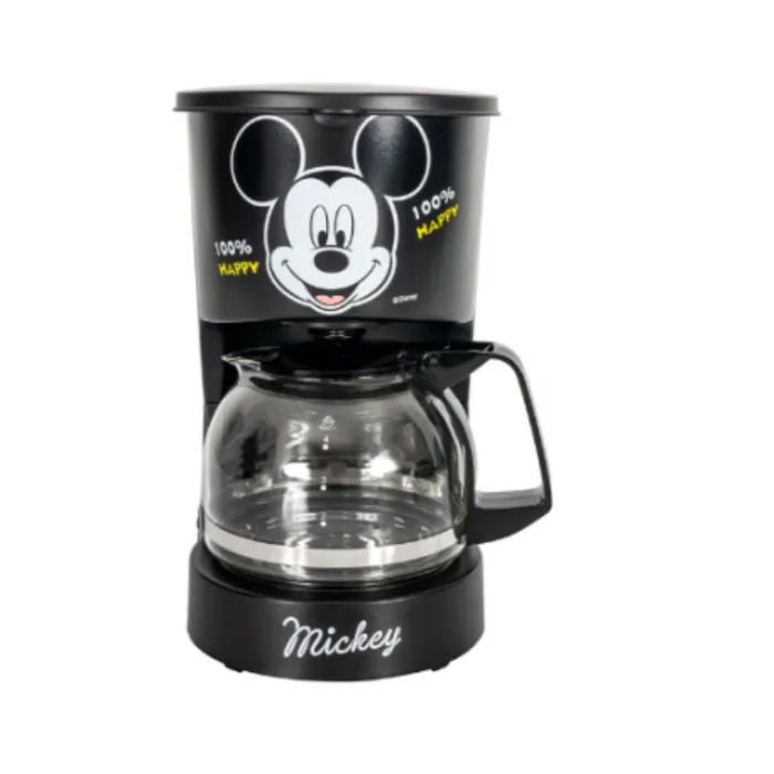 Cafetera Kalley 4 tazas Mickey Mouse de Disney Negro