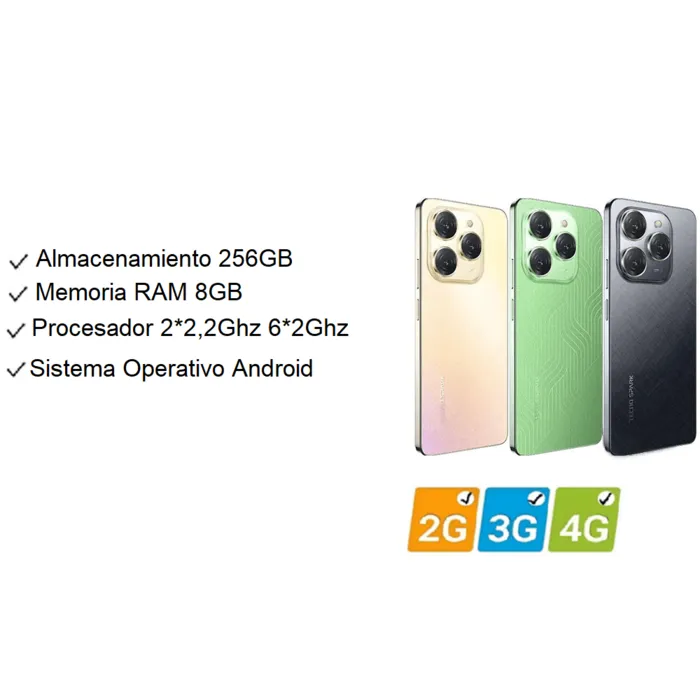 Celular Tecno Spark 20 Pro 256GB 8GB Verde