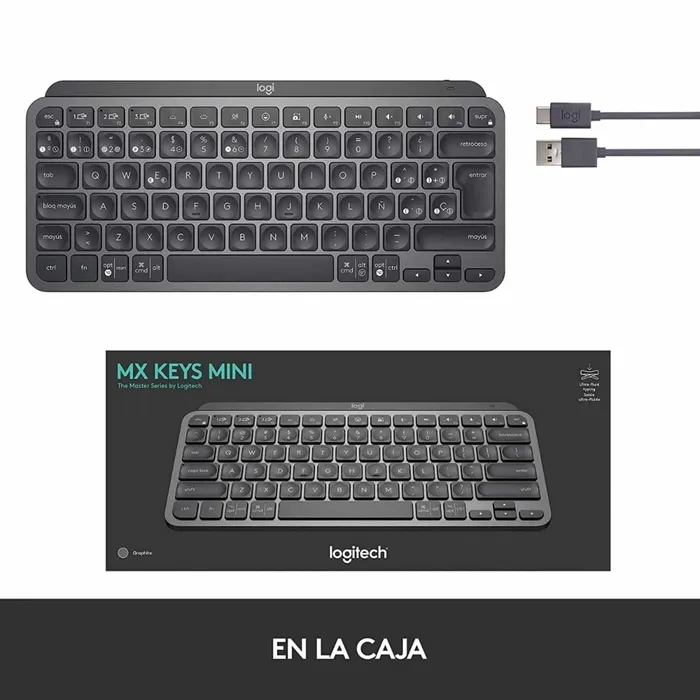 Teclado multidispositivo MX KEYS MINI Logitech Bluetooth grafito