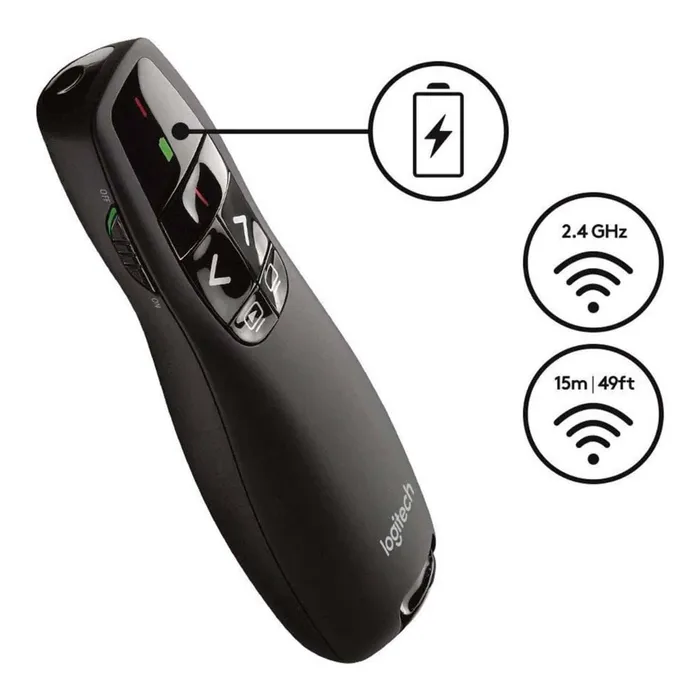 Apuntador inalámbrico 800 Logitech puntero laser