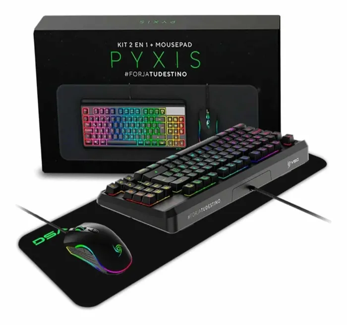 Combo VSG Vg-bl099-blk Pyxis Teclado + Mouse + Pad Mouse