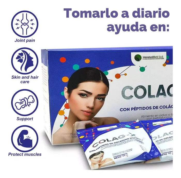 Péptidos De Colágeno En Polvo COLAG-X Caja X 30 Sachets