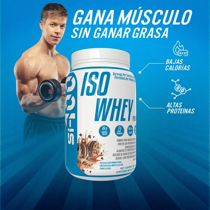 Proteína Limpia SI100 En Polvo ISO WHEY x 3 Lb