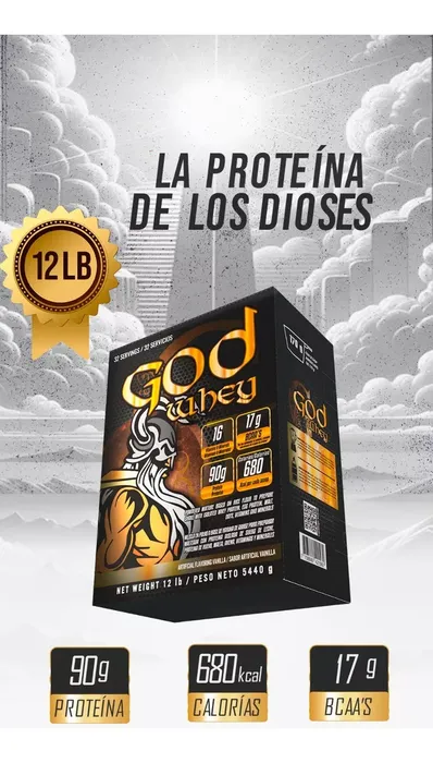 Proteína Hipercalórica En Polvo GOD WHEY Caja x 12 LB