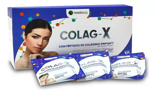 Péptidos De Colágeno En Polvo COLAG-X Caja X 30 Sachets