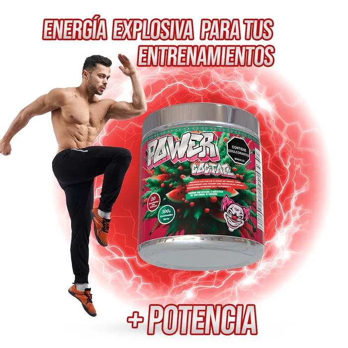 Pre-entreno POWER COCTAIL En Polvo + Cafeína X 300g